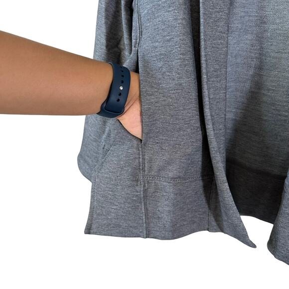 NWT Ministry of Supply Women's Fusion Terry Cardigan Classic Grey Heather XXS - Picture 7 of 9